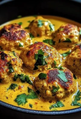 Chicken Meatballs in Coconut Curry Sauce