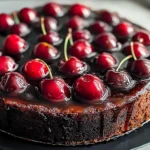 Chocolate Cherry Upside Down Cake