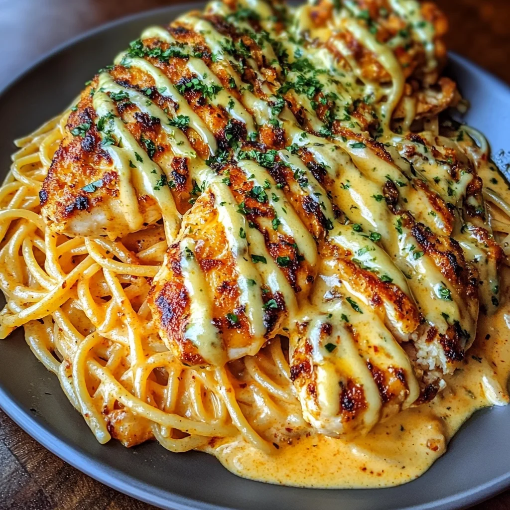 Creamy Cajun Chicken Spaghetti