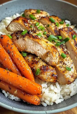 Garlic Butter Chicken Bowl with Roasted Carrots & Rice