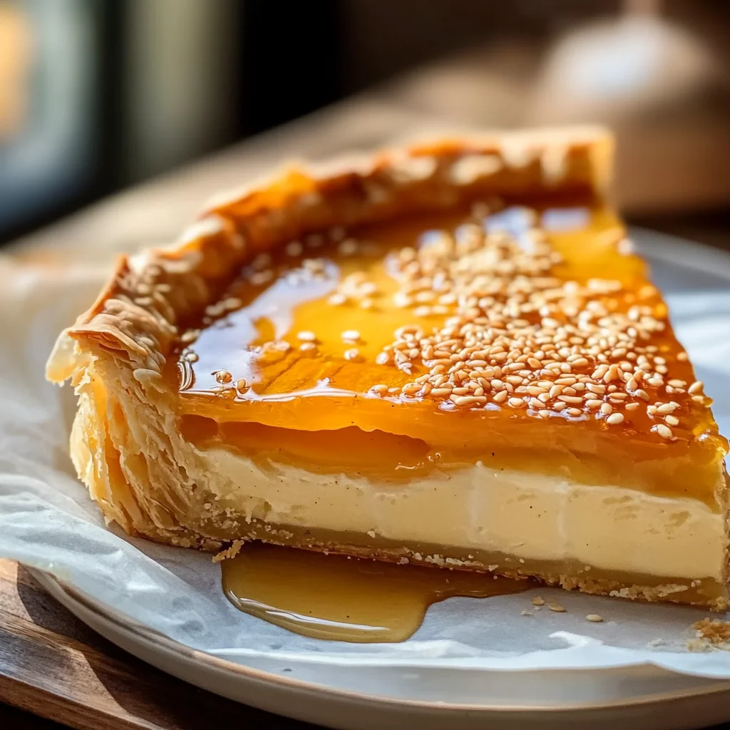 Golden Greek Honey Pie (Melopita)