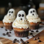 Halloween Cupcakes: Ghost Cupcakes