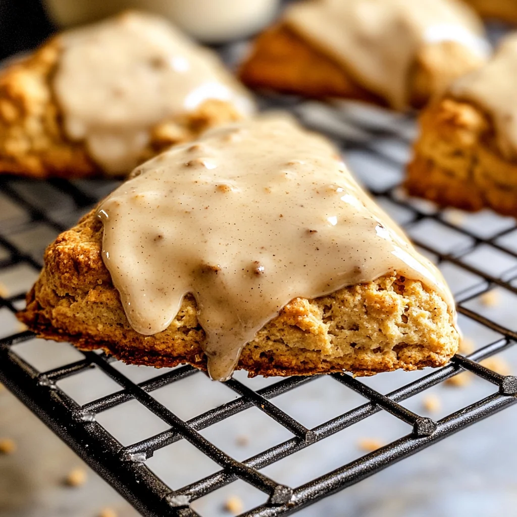 Homemade Chai Scones with Maple Chai Glaze