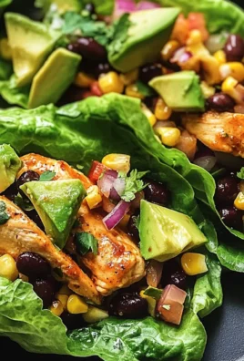 Honey Lime Chicken & Avocado Lettuce Cups
