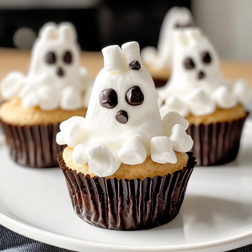 Marshmallow Ghost Cupcakes