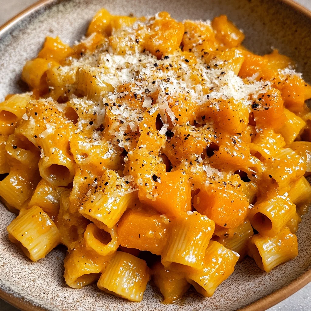 Roasted Pumpkin and Garlic Pasta