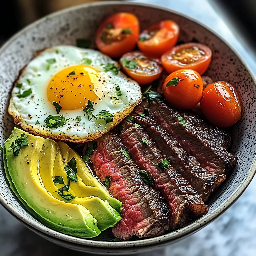 Steak and Eggs Breakfast Bowl