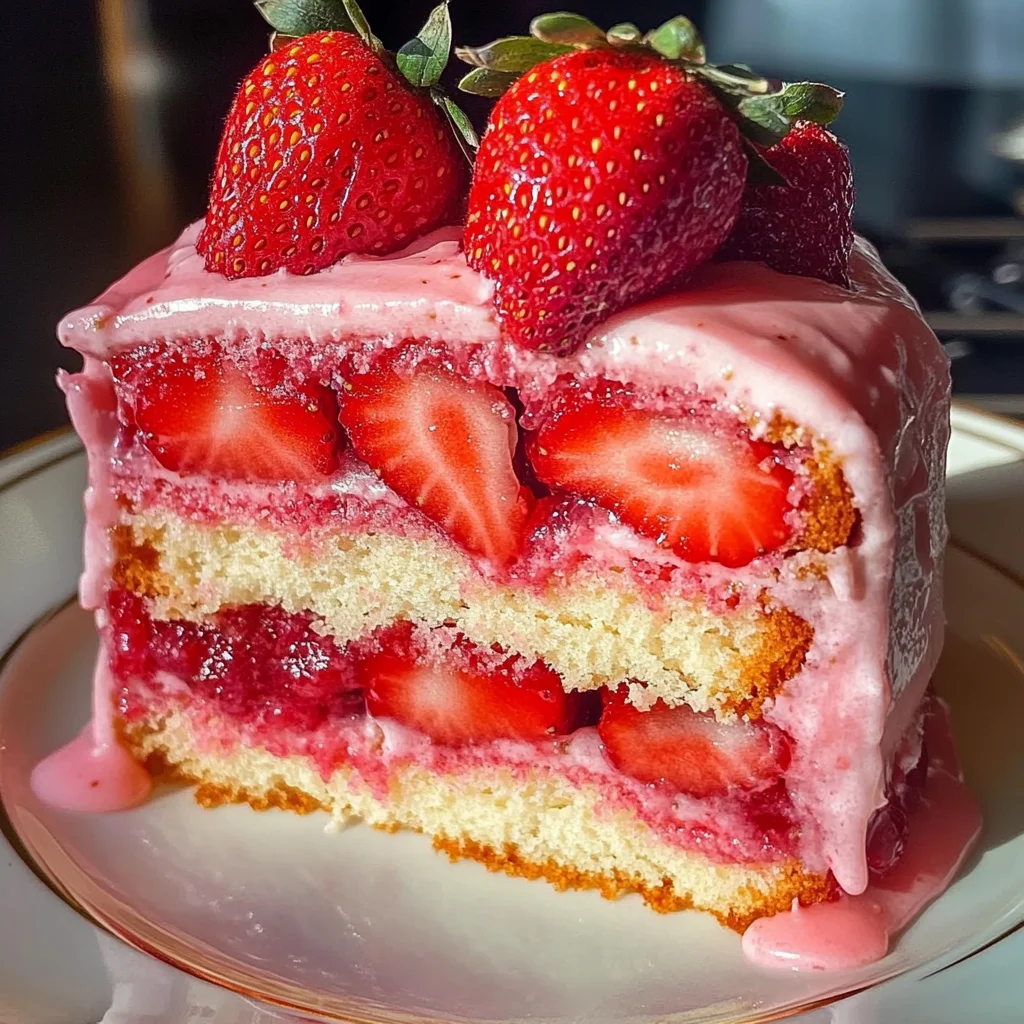 Strawberry Cream Cheese Pound Cake Recipe