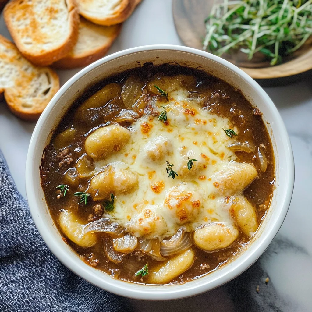 Baked French Onion Gnocchi