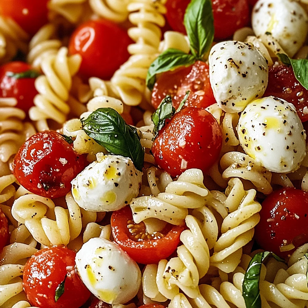 Creamy Caprese Pasta Salad