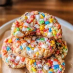Fruity Pebble Marshmallow Cookies
