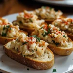Garlic Butter Crab Toasts