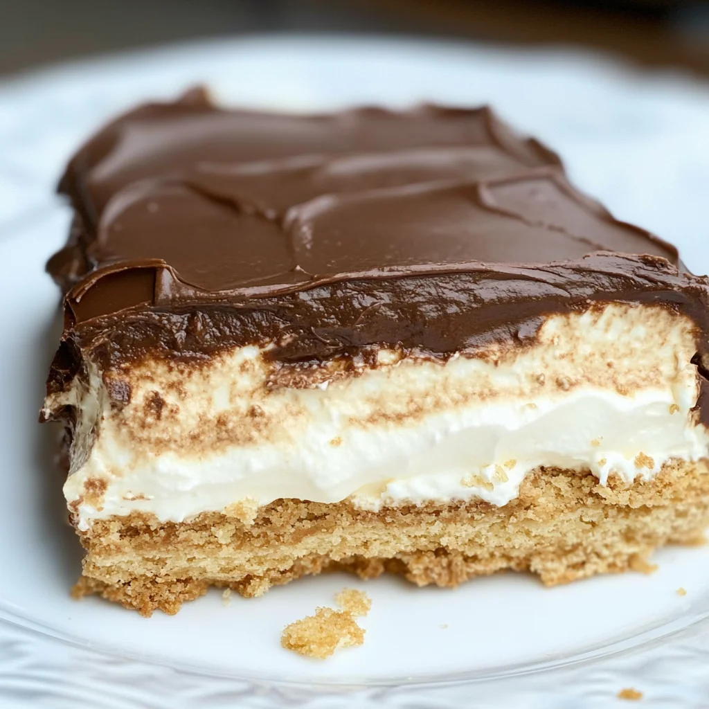 No-Bake Chocolate Eclair Cake Recipe