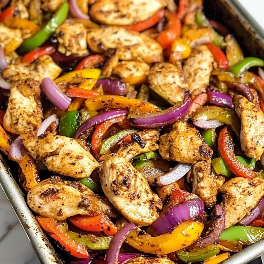 Sheet Pan Chicken Fajitas