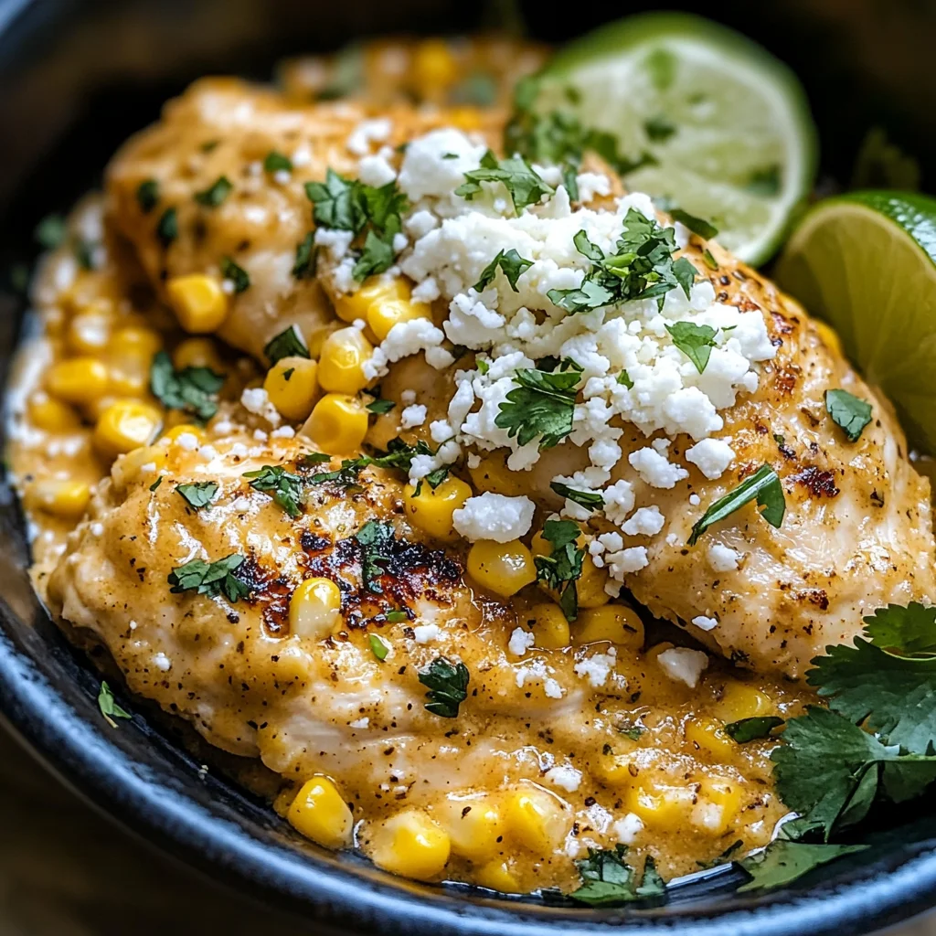 Slow Cooker Street Corn Chicken: Creamy Comfort in Every Bite
