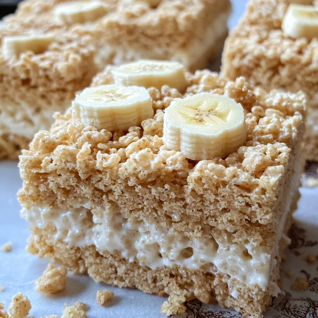 Banana Pudding Rice Krispie Treats