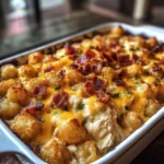 Chicken Bacon Ranch Tater Tot Casserole: A 450 Calorie Dish