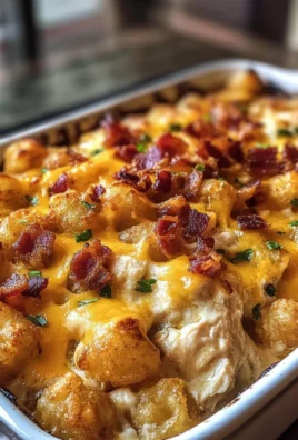 Chicken Bacon Ranch Tater Tot Casserole: A 450 Calorie Dish
