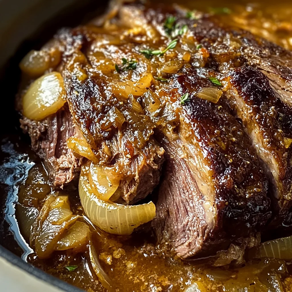 Comforting French Onion Pot Roast - theamazingfood
