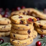 Cranberry Shortbread Cookies