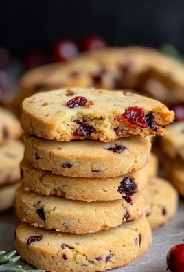 Cranberry Shortbread Cookies