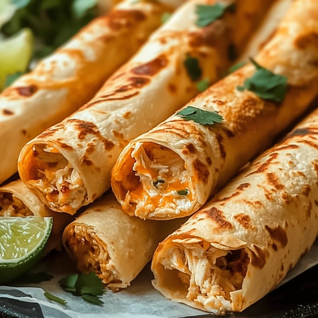 Cream Cheese Chicken Taquitos