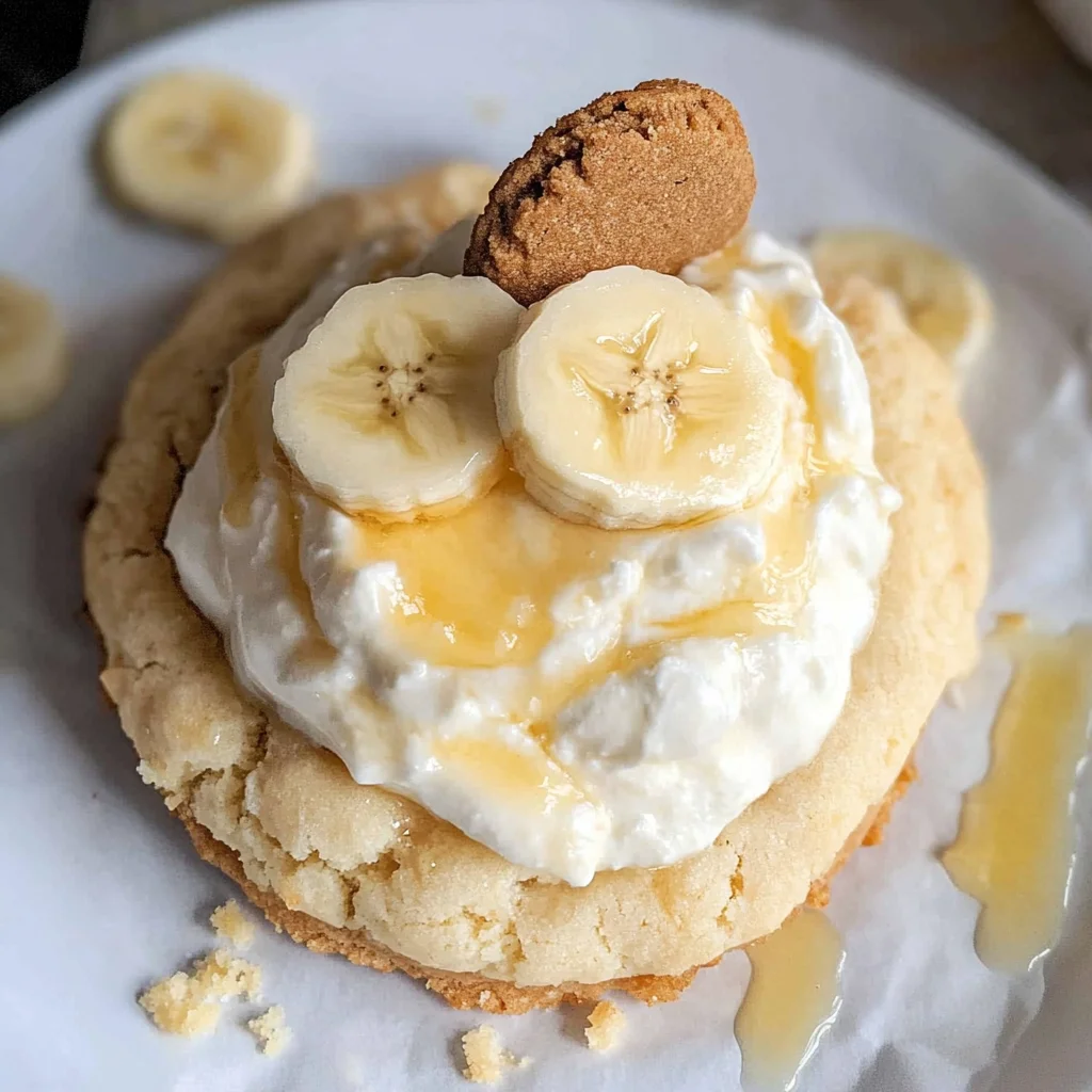 Crumbl banana cream pie cookies