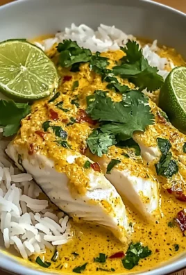 Easy Coconut Lime Fish Curry with Jasmine Rice: An Incredible 7-Step Recipe