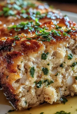 Garlic Parmesan Chicken Meatloaf