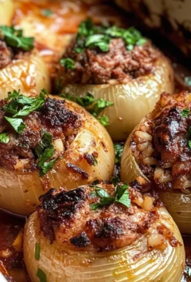 Greek Stuffed Onions: Salantourmasi