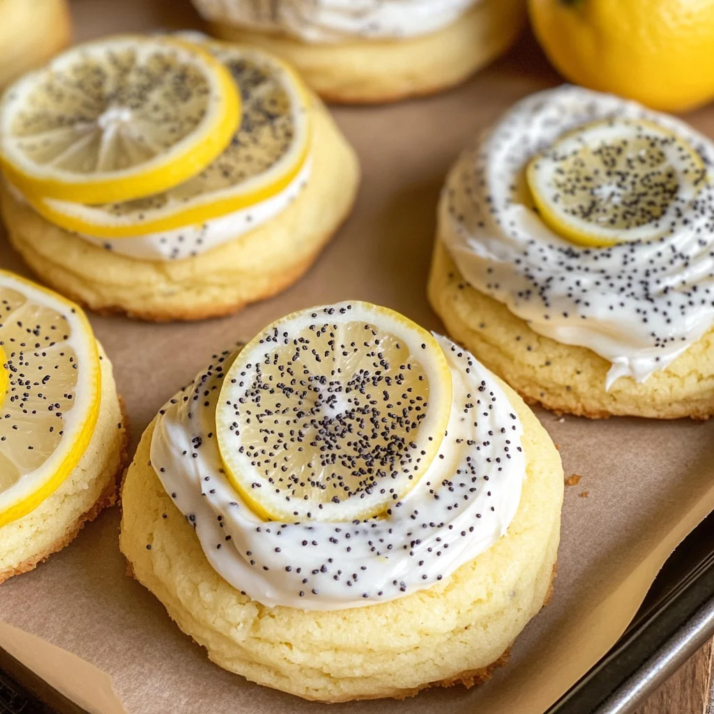 Lemon Poppy Seed Cheesecake Cookies