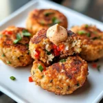 Mini Crawfish Cakes with Red Pepper Remoulade