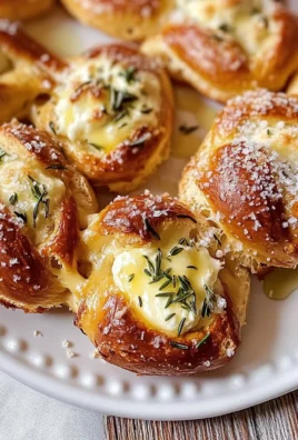 Mozzarella Stuffed Rosemary Parmesan Soft Pretzels