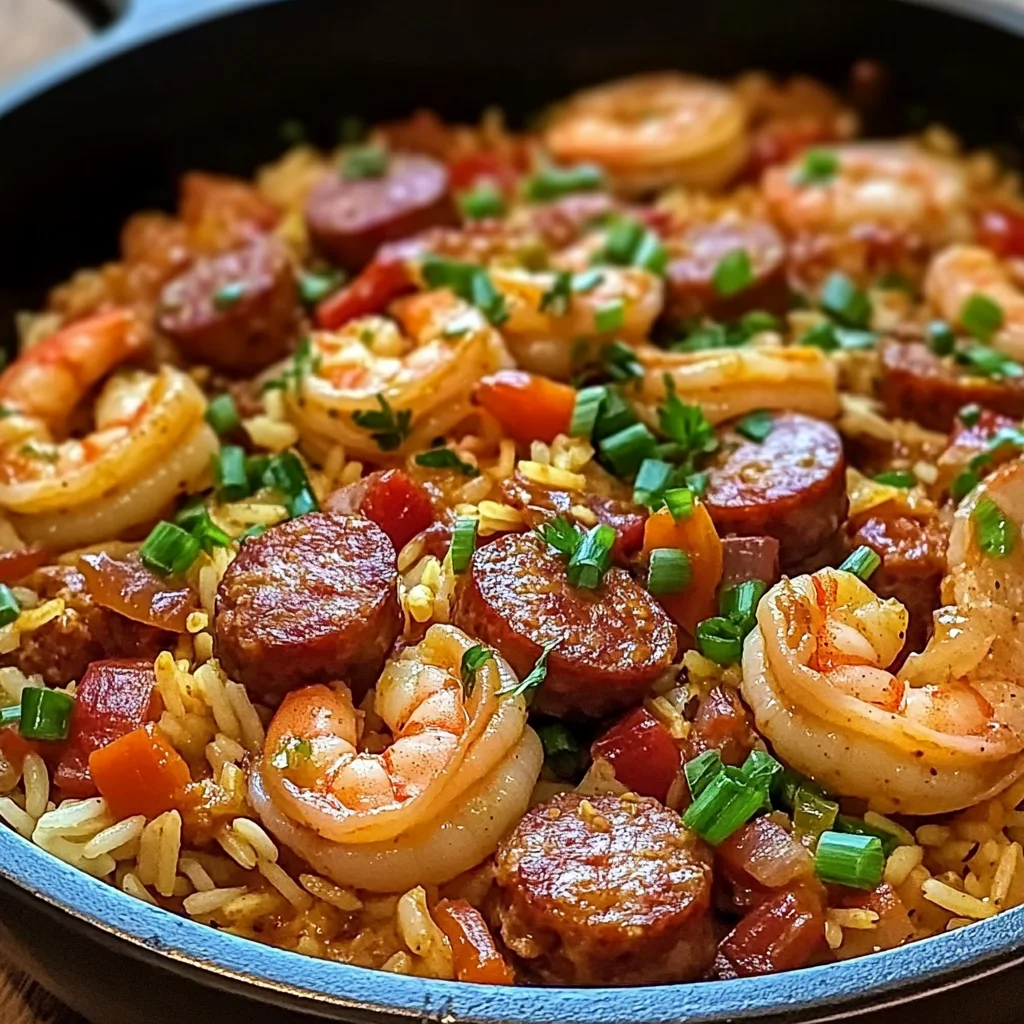One Pot Shrimp and Sausage Jambalaya