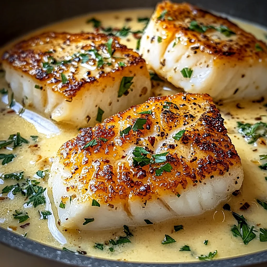 Pan-Seared Cod with Garlic Cream Sauce: An Amazing Ultimate Recipe