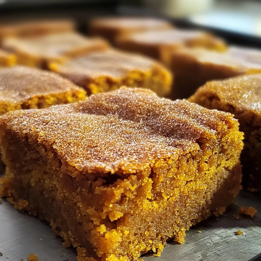 Pumpkin Snickerdoodle Blondies Recipe