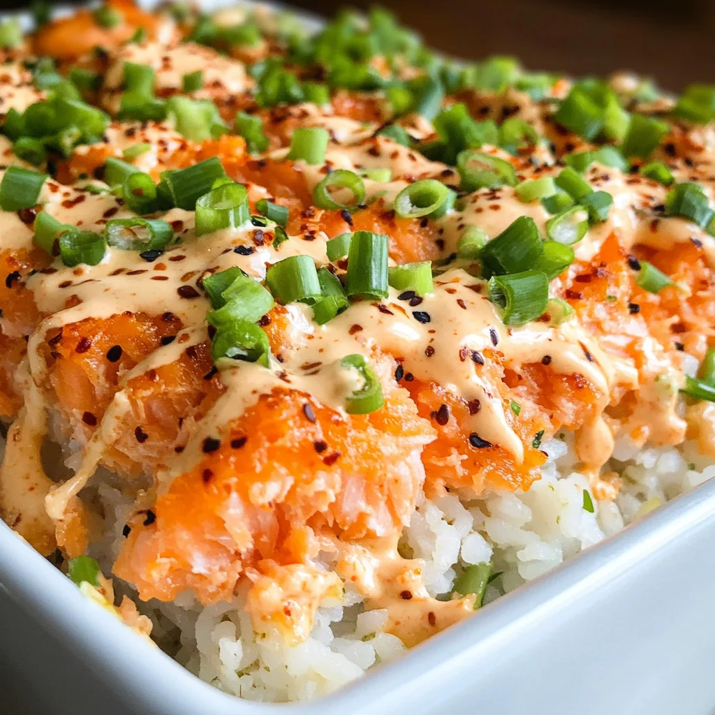 Salmon Sushi Bake