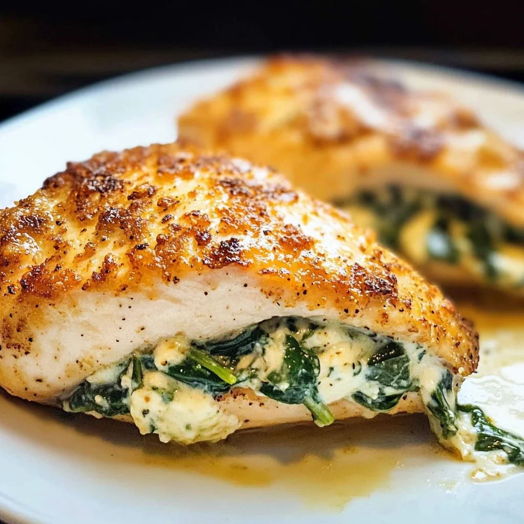 Spinach Stuffed Chicken Breasts
