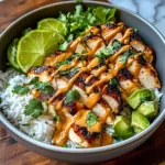 Sweet Chili Chicken Bowl with Coconut Lime Drizzle