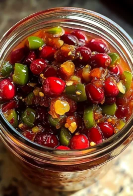 Sweet & Spicy Cranberry Jalapeño Cowboy Candy:1Amazing Treat