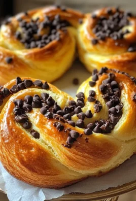 Brioches Roulées Crème Vanille & Pépites de Chocolat