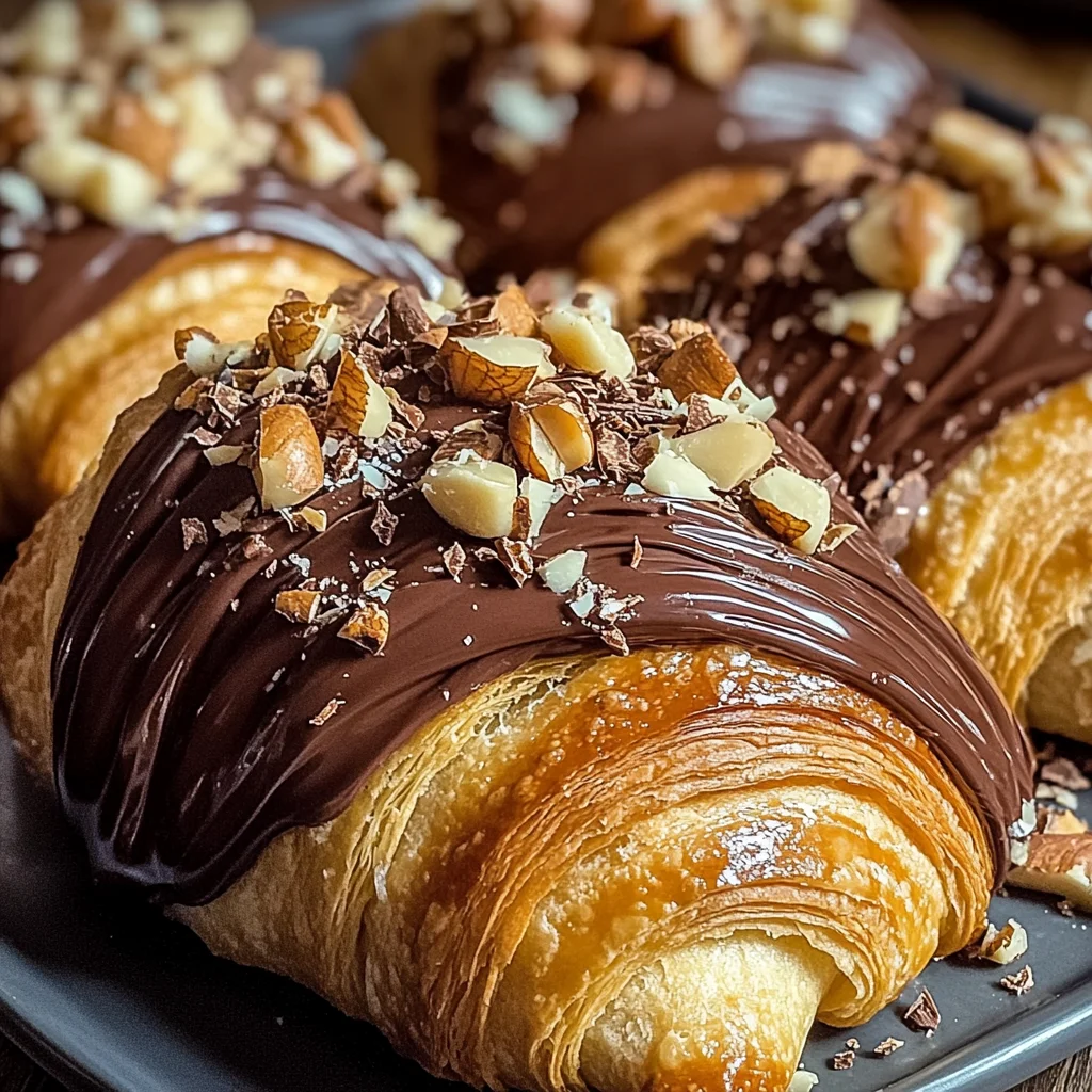 Chocolate Hazelnut Croissant Bake