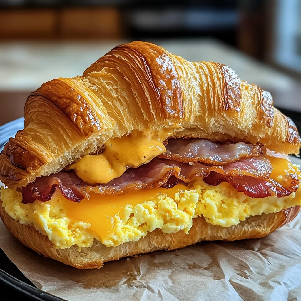 Croissant Breakfast Sandwiches