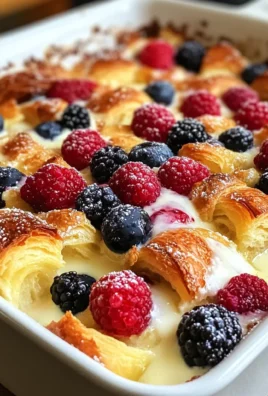 Croissant breakfast casserole