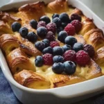 Delicious Croissant French Toast Casserole