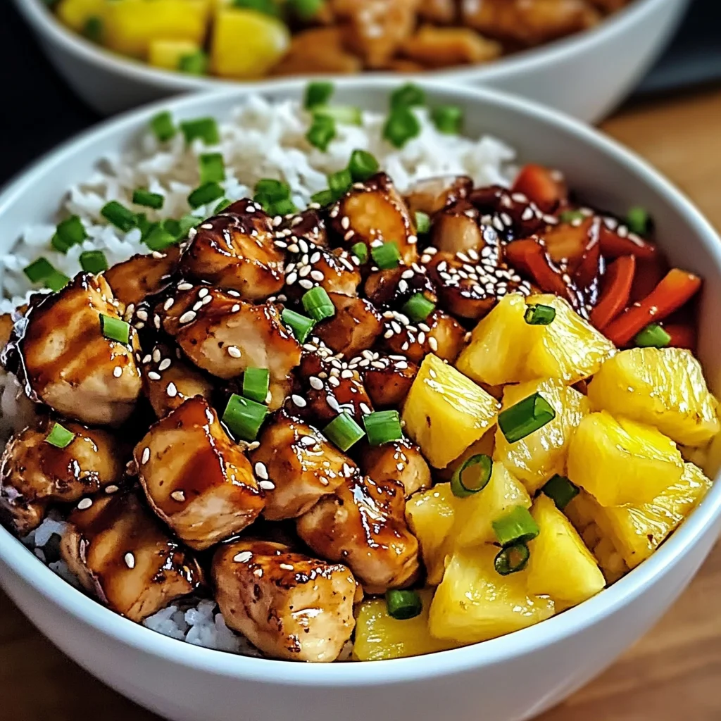 Delicious Teriyaki Chicken and Pineapple Bowls in 30 Minutes