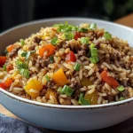 Dirty Rice with Ground Beef