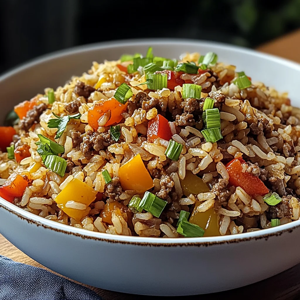 Dirty Rice with Ground Beef