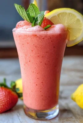 Frozen strawberry lemonade