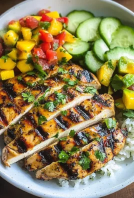 Grilled Cilantro Lime Chicken and Mango Salsa